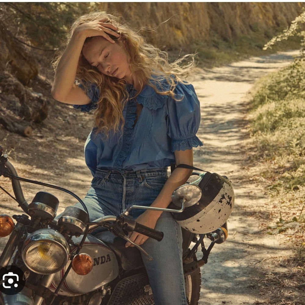 Doen Quincy top blue aster XS